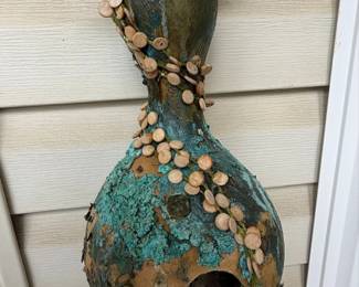 Artistic Gourd Birdhouse