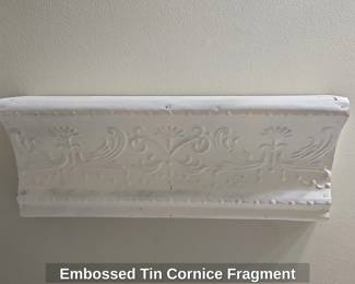 Embossed Tin Cornice Fragment