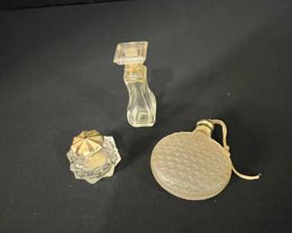 Collection of Three Vintage Perfume Bottles, including Irice