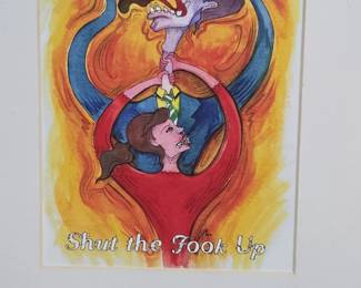 Shut the Fook Up Art Print