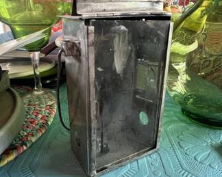 Antique Folding Candle Lantern