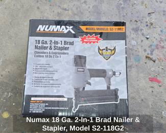 Numax Ga. In Brad Nailer  Stapler, Model SG