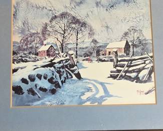 Winter Landscape Print by R.Ford