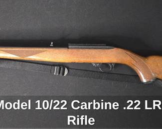 Ruger Model 10/22 or Carbine .22 LR Caliber Rifle