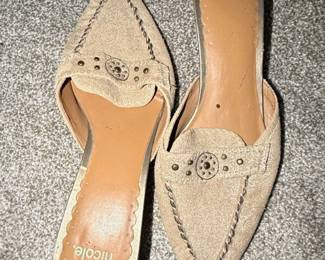 Nicole Sloane Suede Mule