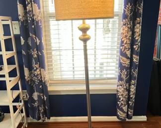 Vintage Floor Lamp with Textured Shade