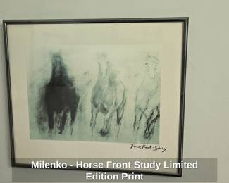 Milenko  Horse Front Study Limited Edition Print