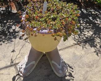 Novelty Garden Planter with FlipFlop Feet