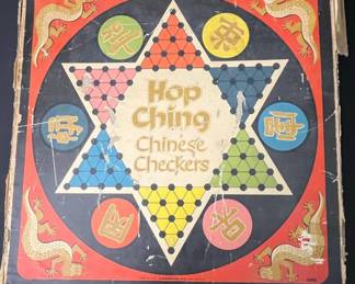 Hop Ching Chinese Checkers Tin Metal Board Game