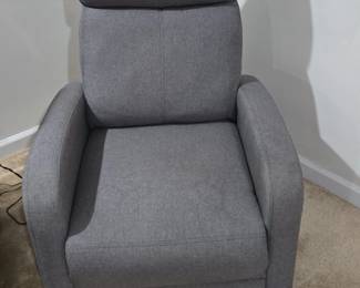 Grey Fabric Recliner