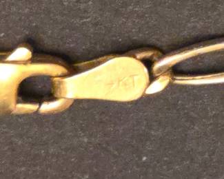 Karat Gold Figaro Chain Bracelet third image