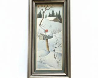 Shirley E. Sonnemann Winter Scene Painting