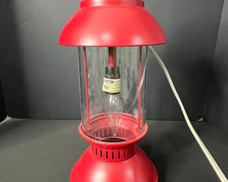 Woolrich Red Electric Lantern Table Lamp