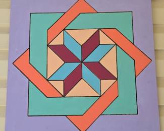 HandPainted Barn Quilt Panel  Star