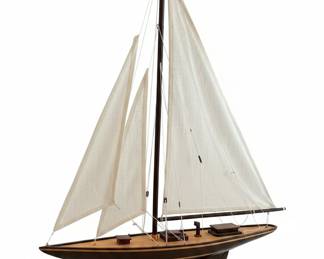 Wooden Model Sailboat - Endeavour J-Class Yacht