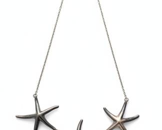 Tiffany & Co. Elsa Peretti Sterling Silver Starfish Necklace