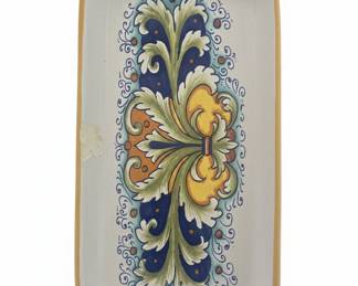 Ceramica Nova Deruta Hand Painted Rectangular Tray