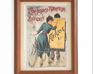 The France-American Bicycle & "Falgot" Poster