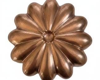 Vintage Copper Flower-Shaped Jello Mold