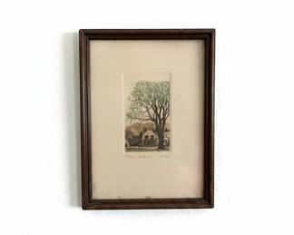 County Store Etching by Badaw