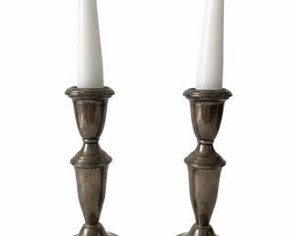 Weighted Sterling Silver Candlesticks by Whiting Manufacturing Company