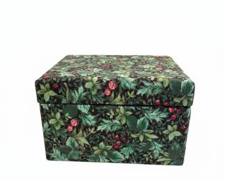 William Morris "Strawberry Thief" Fabric Storage Box
