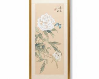 Chinese Peony and Butterfly Painting
