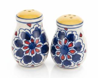 Delft Blue Style Ceramic Salt and Pepper Shakers