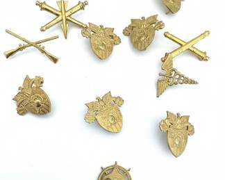Collection of US Military Insignia Pins