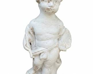 Vintage Cherub Garden Statue