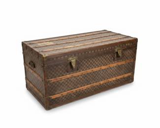 Moynat "Damier" Paris Steamer Trunk