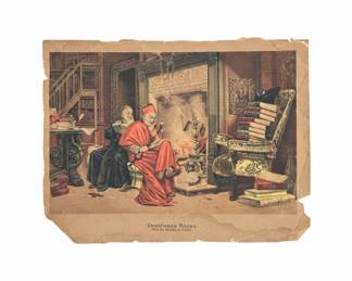 Condemned Books, from the Painting by Jehan Georges Vibert