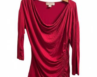 Michael Kors Ruched Cowl Neck Top