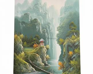 Asian Landscape Oil Painting