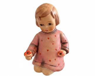 Goebel Hummel Figurine "Girl with Red Polka Dots"