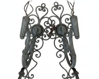 Wrought Iron Double Wall Sconce