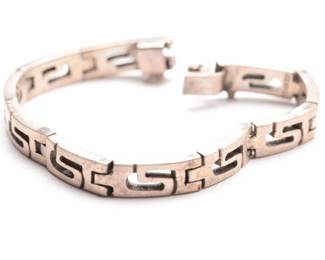 Vintage Mexican 950 Sterling Silver Link Bracelet TP-52, 36.5g