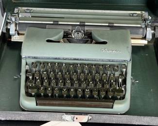 Vintage Olympia SM3 Portable Typewriter, Made in Germany, Mid-Century
