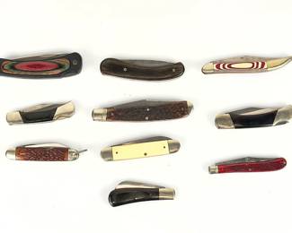 Vintage Pocket Knives Lot (10) w/ Camillus, Schrade, Multi-Tools, Pearl Inlay
