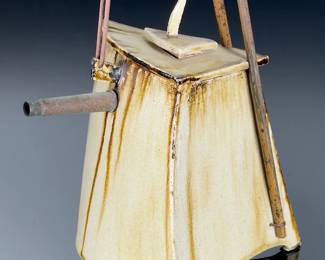 Gabriel Lonscar Studio Art Pottery Teapot, Artist Made, UNSIGNED