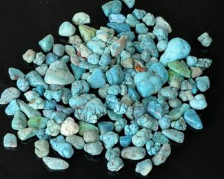 Natural Turquoise Rough Stones Lot, Bulk Raw Cabochons for Jewelry Making