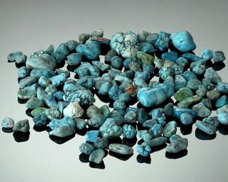 Natural Turquoise Rough Stones Lot, Bulk Raw Cabochons for Jewelry Making