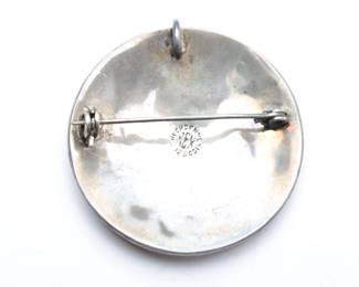 Vintage Mexican Sterling Silver Aztec Quetzalcoatl Pendant Brooch Pin REX