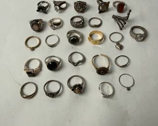 Lot of 26 Assorted Costume Rings | Fashion Jewelry Collection