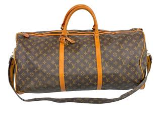 Vintage Louis Vuitton Monogram Keepall 55 Travel Duffle Bag