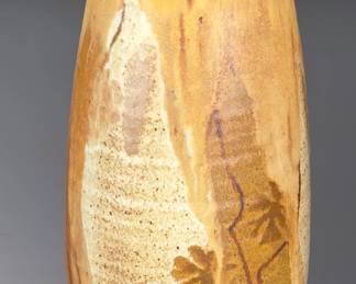 Wishon Harrell Studio Art Pottery Vase Muncie Indiana Signed Stoneware