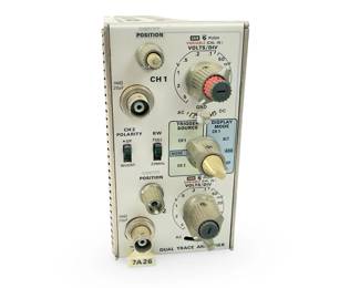 Tektronix 7A26 Dual Trace Amplifier Oscilloscope Plug-in Module