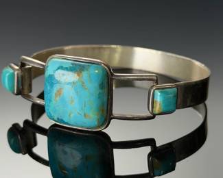 Jay King DTR Sterling Silver Turquoise Cuff Bracelet 925 China