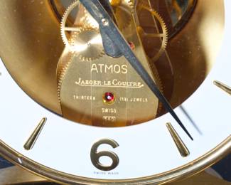 Jaeger-LeCoultre ATMOS 540 "Perpetual Motion" Clock, Circa 1985, Needs Service