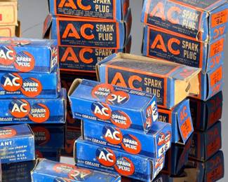 Vintage AC Delco & Bosch Spark Plug Lot - AC 45, 46, 76, Bosch W145T2